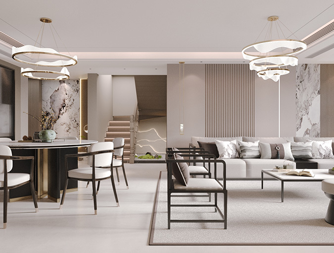 建发磐龙院上叠新中式风格