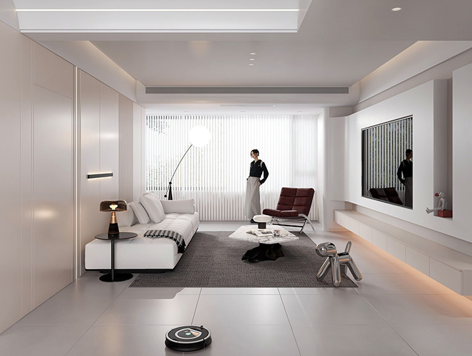 明发水韵现代极简奶油风